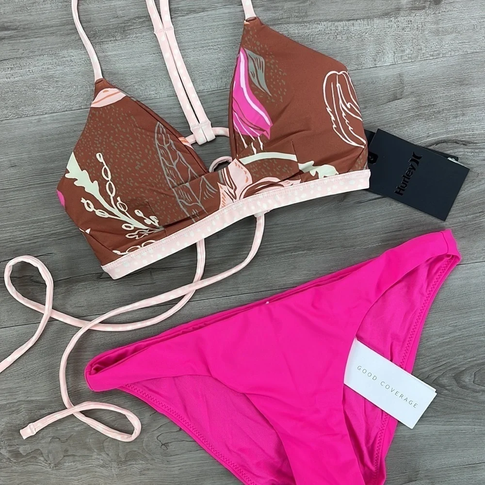 ☀️HURLEY☀️RIP CURL☀️ QD DOMINO SURF TOP BRIGHTS GOOD PANT BIKINI